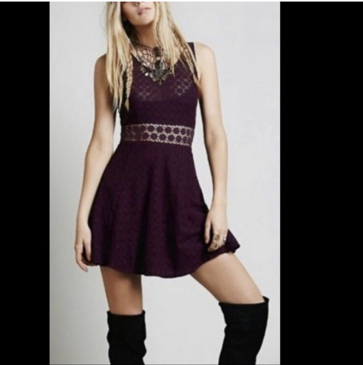 formal short black lace dress Straps Zipper Up Lace Black Short Dress – FancyVestido main image 1