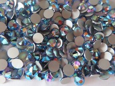 36 Preciosa VIVA 12 Flatbacks 34ss Tanzanite AB /foiled.