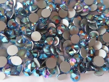 36 Preciosa VIVA 12 Flatbacks 34ss Tanzanite AB /foiled.