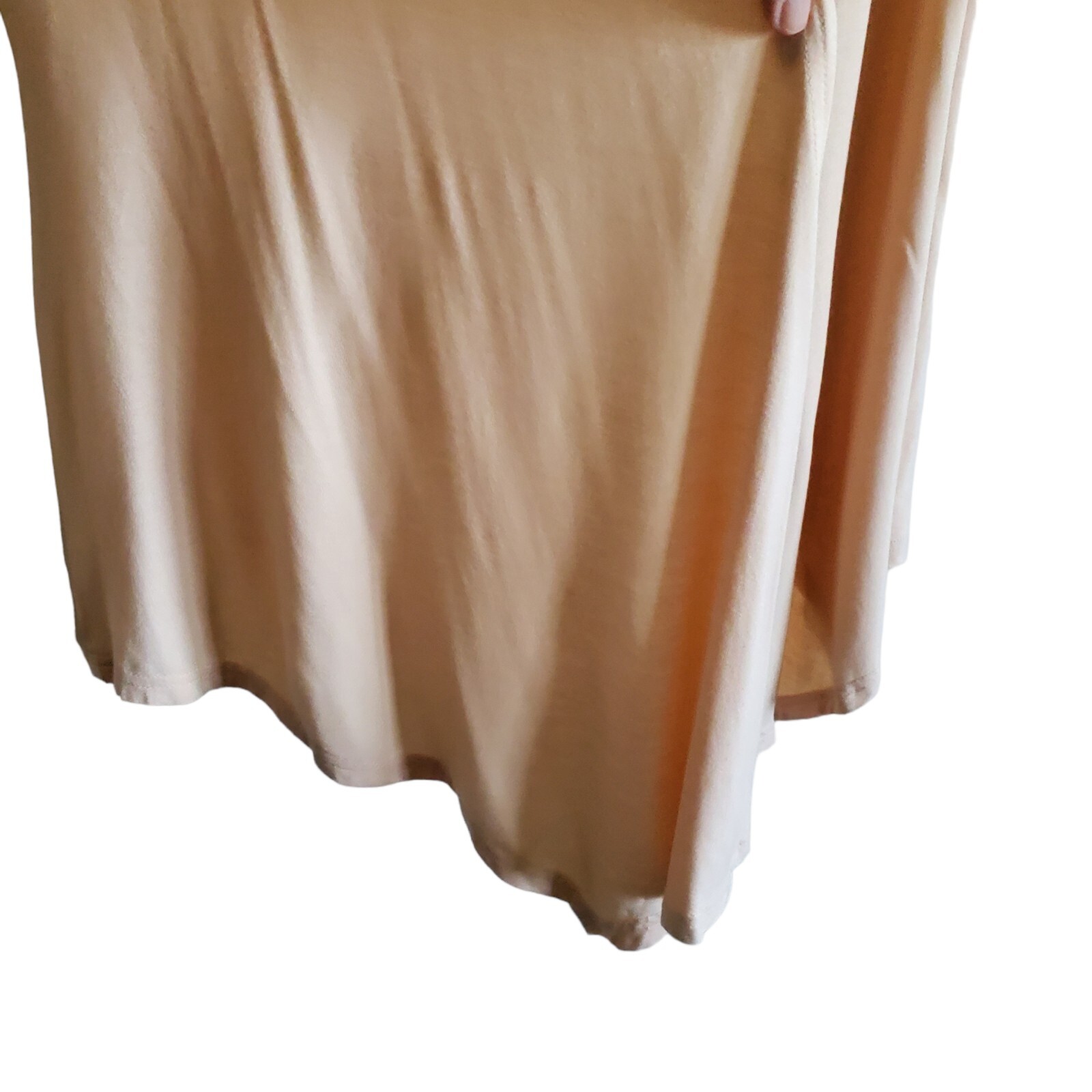 Urban CoCo Viscose Open Waterfall Flowy Boho Cardigan Light Peach Color Medium image 4