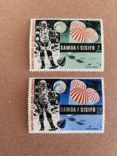 1969 Francobolli Samoa / Sisifo MNH Samoa onori U S Moon Astronauti Sc 315-316