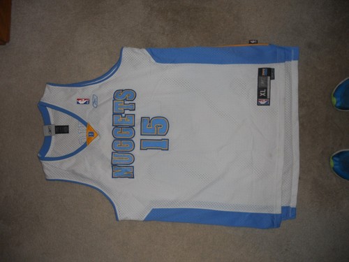 Denver Nuggets NBA Basketball Jersey Reebok Swingman XL #15 Carmelo Anthony Sewn - Picture 7 of 10