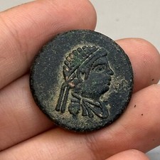 Rare ancient Roman bronze coin in good condition