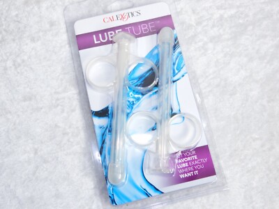 Lube Tube 2pc Syringe Lubricant Applicator Clear by CalExotics
