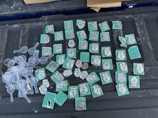 Lot Vintage 1950s Tin Toy Private Eye Detective Novelty Badge Police Japan