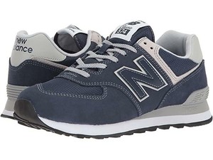 New Balance Women's 574 V2 Evergreen Classic Retro Sneakers Navy 7 WIDE US | eBay