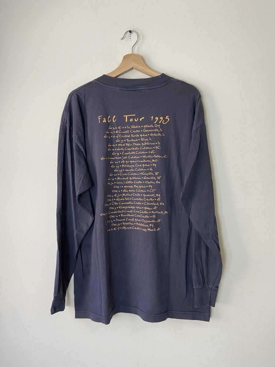 Vintage 90's Phish Rock Band Fall Tour 1995 Grey Long Sleeve
