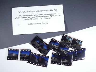 7 Stereo Realist slide film chips Charley Van Pelt - California's GoldCountry-17