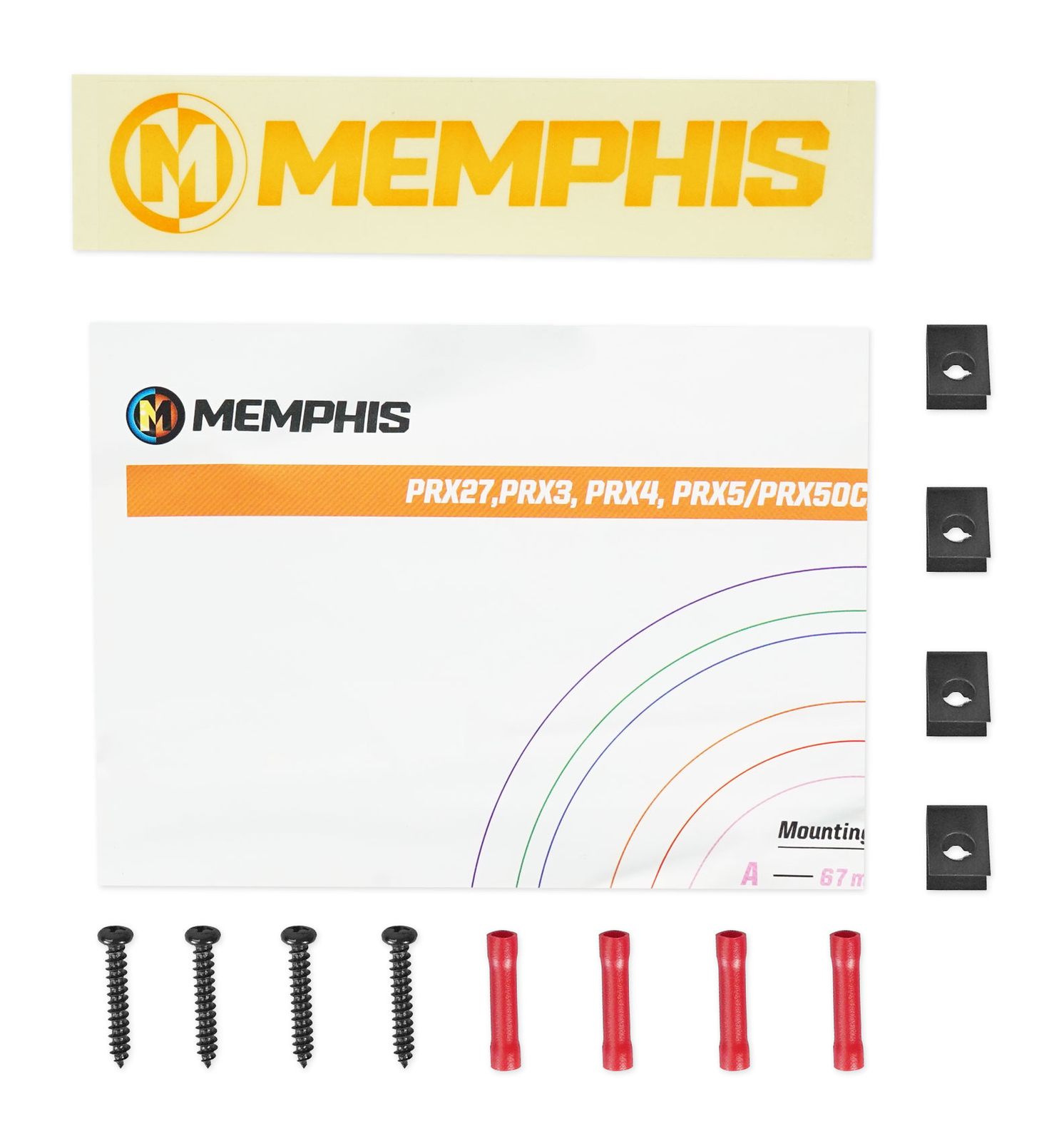 Пара автомобильных динамиков Memphis Audio PRX27 275 мощностью 30 Вт Бесплатные динамики Bluetooth