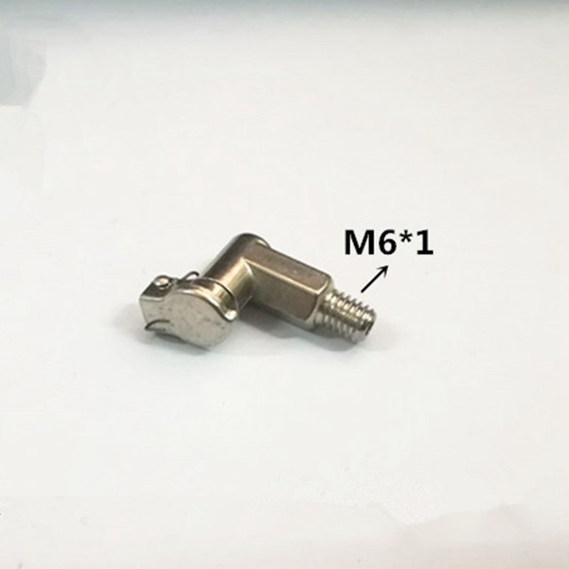 3PCS Oil Cup Spring Cap L Type Grease Cup Male Thread Metal 6/8/10mm