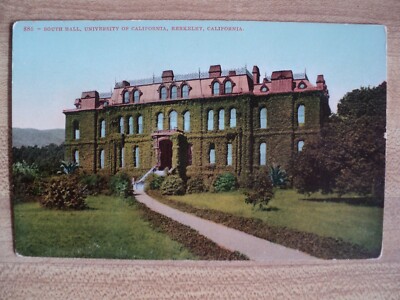 BERKELEY CA University of California South Hall early 1900's  Postcard