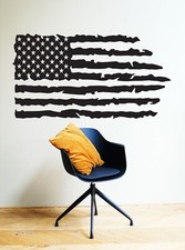 Flag Large Wall Decal Patriotic Removable Sticker Living Room D cor Wall AA074