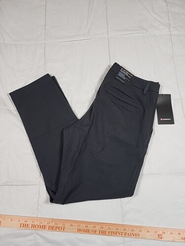 34x32 Lululemon ABC Trouser Classic Fit Warpstreme Men's Pants Color Obsidian