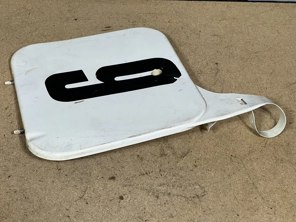 Placa de numeración delantera original OEM genuino 1990 1991 Honda CR500R CR250R CR125R Foto 4 de 4