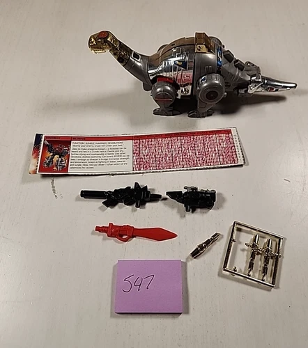 Transformers Sludge Dinobot Action Figure 1985 G1 Vintage