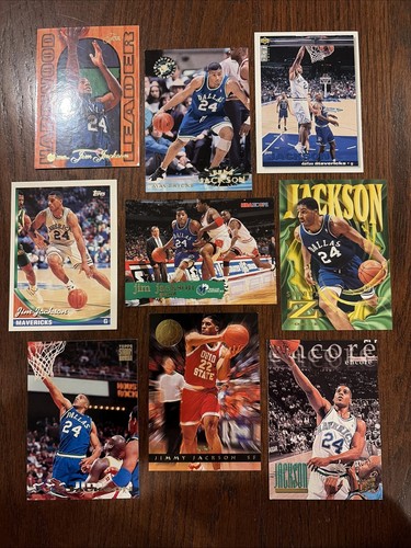 Jim Jackson Basketball Card Lot (9) Mavs