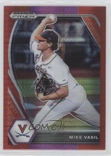2021 Panini Prizm Draft Picks Red & Purple Hyper Prizm Mike Vasil #PDP199 0f3j