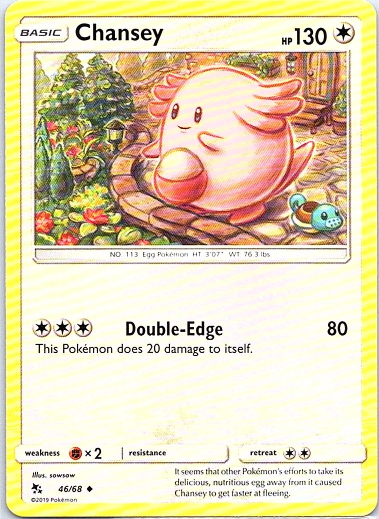 Chansey 46/68 Uncommon Hidden Fates NM