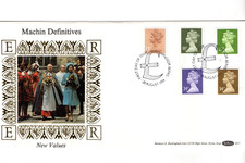 1984 NEW DEFINITIVE VALUES - BENHAM SILK FDC FROM COLLECTION B2