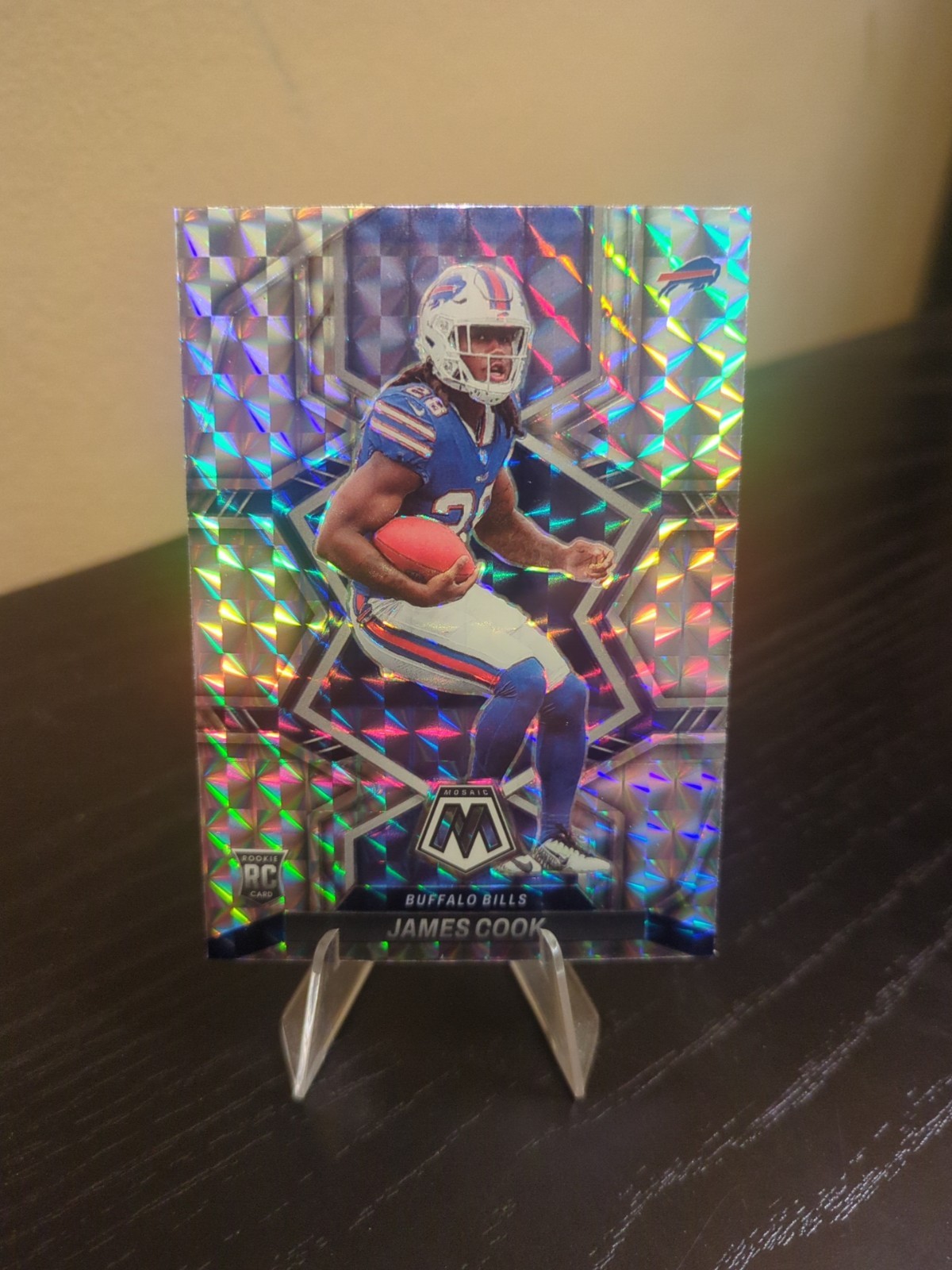 2022 Panini Mosaic James Cook #309 RC Rookie Silver Mosaic Prizm