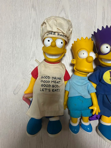 The Simpsons Bart Simpson Figur 4er Set Vintage Soft Vinyl Alter 13+ Gebraucht Japan - Bild 2 von 9