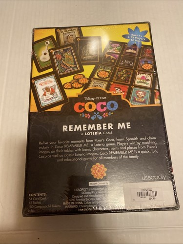 Disney Pixar "COCO" Remember Me A Listeria Spiel Neu Sealed - Bild 3 von 4