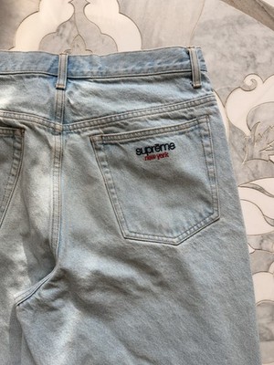 Supreme Baggy Jeans Light Wash | eBay