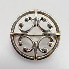 Ola Gorie St Magnus Brooch OMG Sterling Silver 25mm Scottish Jewellery