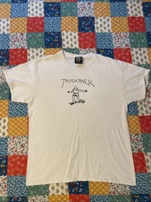 Thrasher Gonz Mark Gonzales T-Shirt Men's Large White San Francisco Skate Tee