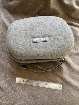 doTERRA Pilot Diffuser Carrying Case Gray Zippered Bag w/ Handle, Pockets