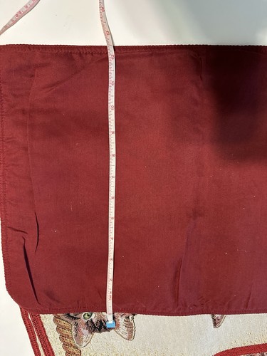 4 Gobelin Tischsets Kätzchen Katzen grüne Augen Tabby Schaukel rot Abendessen Party Tuch - Bild 6 von 6