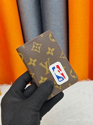 Louis x NBA Men's Pocket Organizer - Classic Monogram Canvas Card Wallet