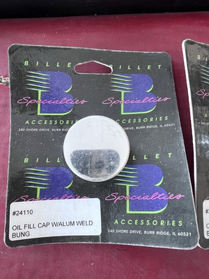 #ad NEW Billet Specialties Oil Fill Cap Aluminum Weld Bung 24110 $69.99