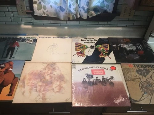12 Rock LP Lot Blood Sweat Tears Iron Butterfly Fleetwood Mac Kinks Chicago