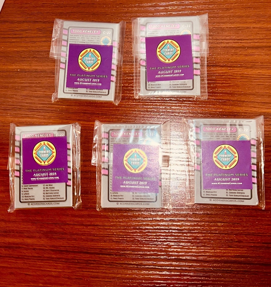 Juego de cartas coleccionables de lucha libre de 4 esquinas agosto 2019 Mr Iguana Deppen Lufisto WWE AEW Foto 3 de 3