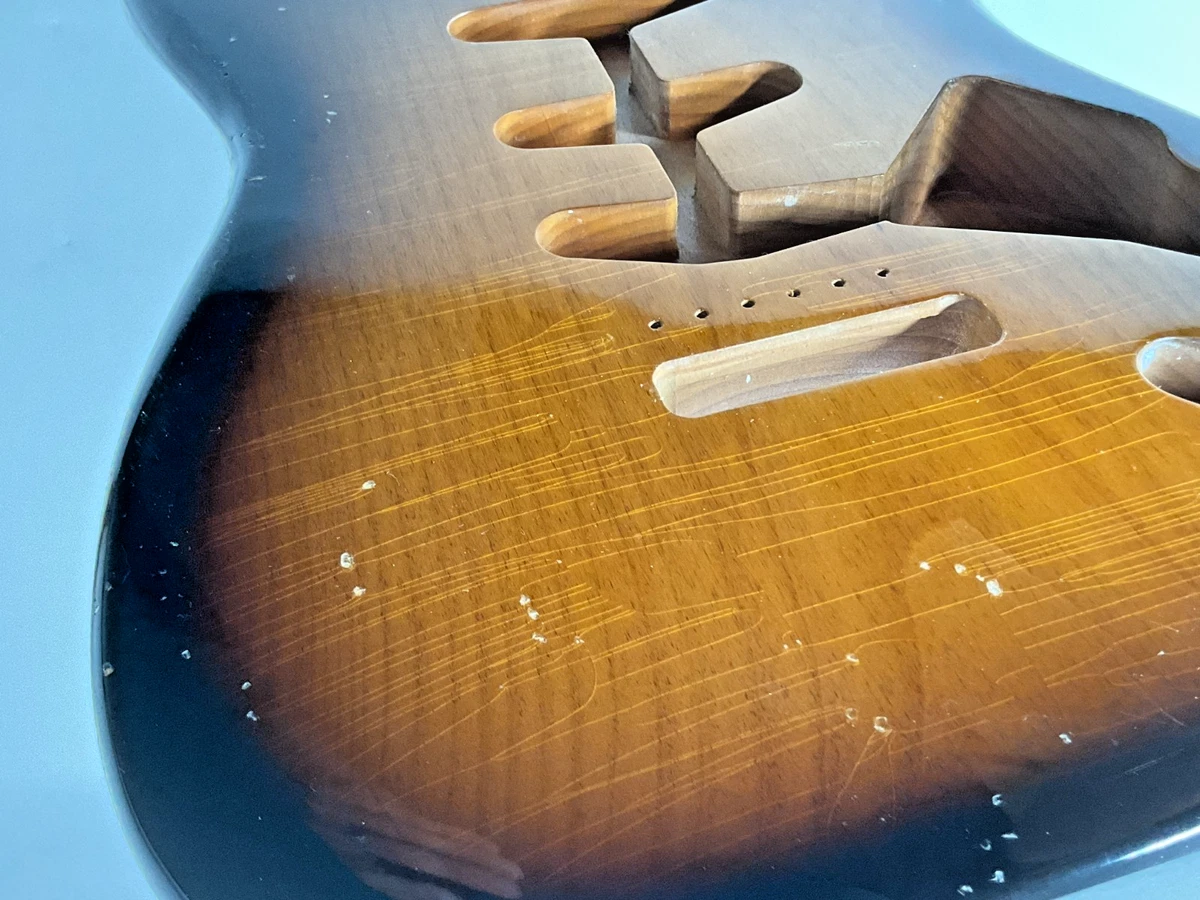 MJT OfficialCustom Vintage Aged Nitro Guitar Body Mark Jenny VTS 1p Alder 2-Tone