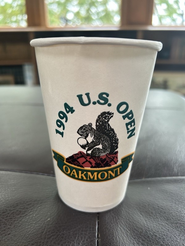 Vintage 1994 U.S. Open Oakmont Golf Course On Site Beverage Drink Cup