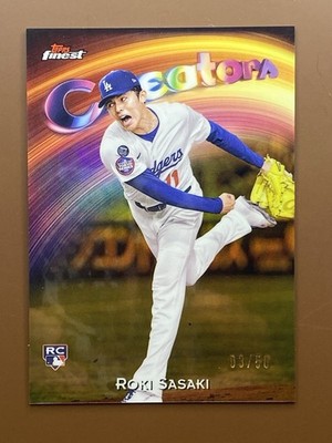 2025 Finest Creators Gold Refractor #C16 Roki Sasaki RC /50 Dodgers Item-6460