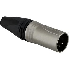 Rapco Neutrik XXSeries XLR 5Pin Inline Connector Silver Contacts Male