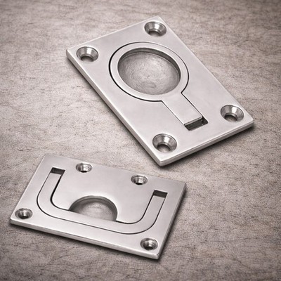 Einlassgriff Lukenheber Klappengriff Marinegriff Bodenluken Griff Möbelgriff V4A