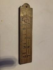 Vintage RABONE no.1167 Boxwood Folding Rule, 24"/2', Made in England