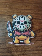Winnie The Pooh Zombie Jason Mask Funny Vinyl Decal Sticker