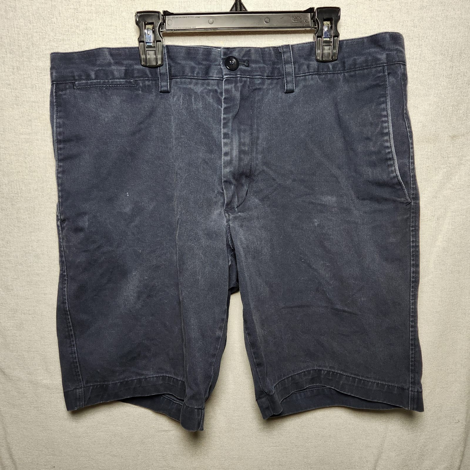 banana republic aiden short chino shorts navy blue size 34
