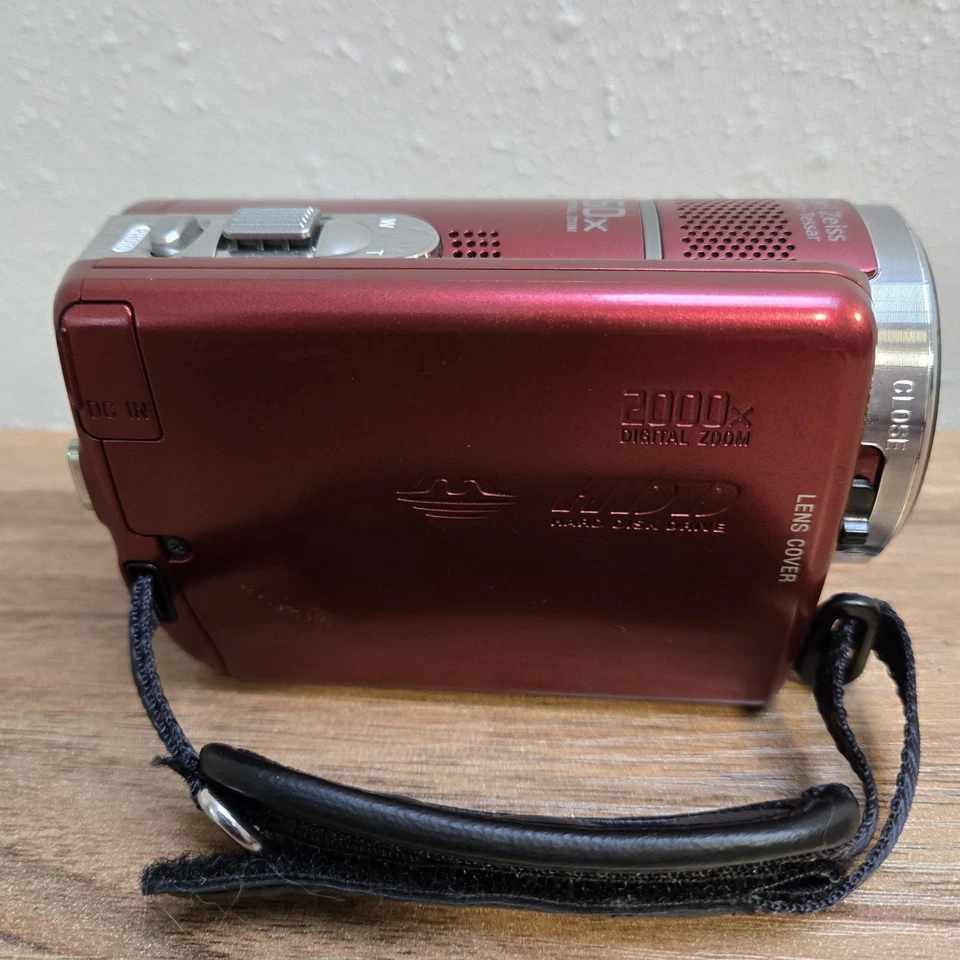 Sony Handycam DCR-SR68 80GB HDD 60x Optical Zoom Red Compact Digital Camcorder - Image 3 of 4