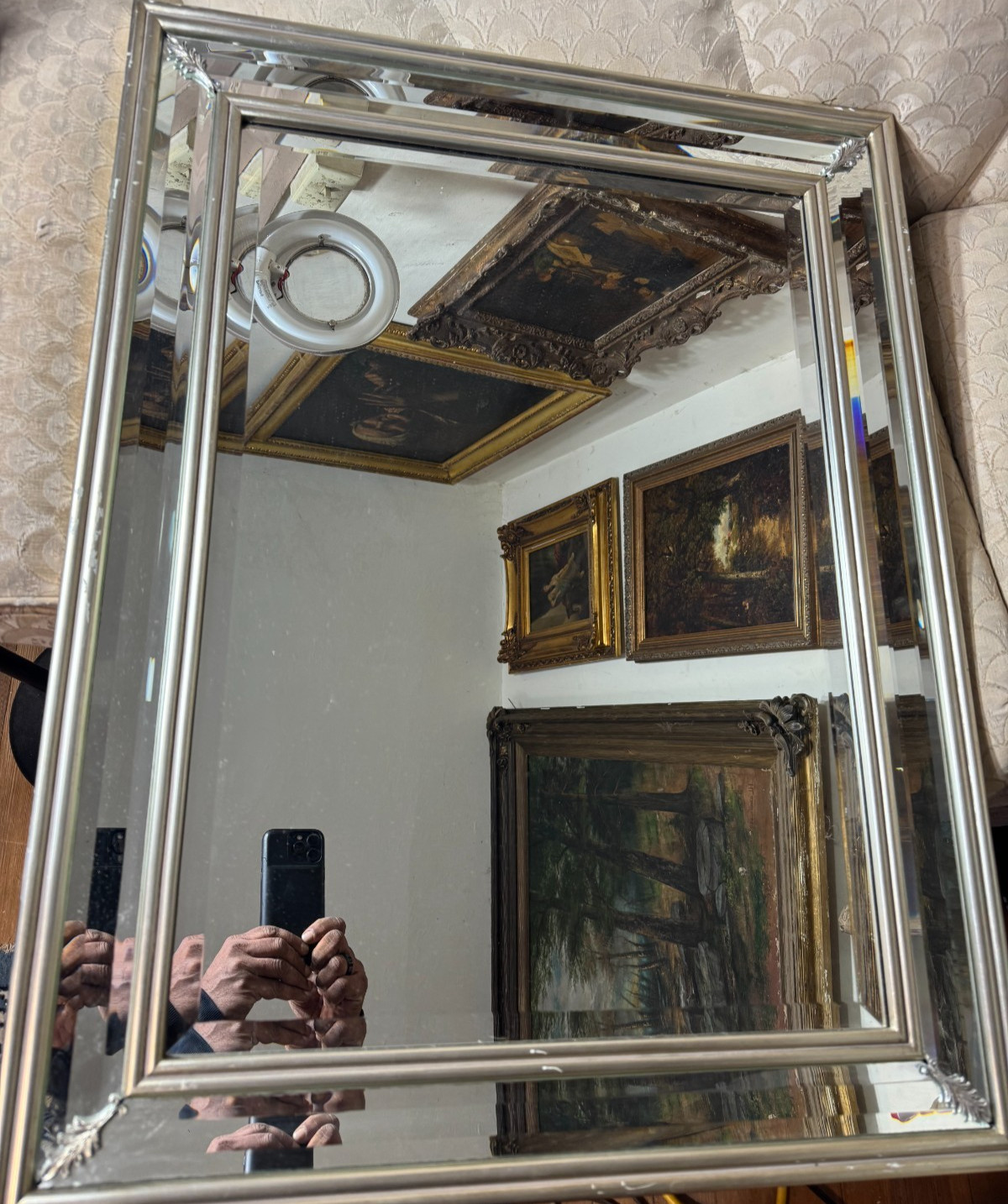 Large Uttermost Decorated Wall Mirror - 26.0" Tall x 34.0" Wide x 1.25" D