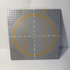 LEGO baseplate 6099p01 Space Road Landing Pad With Yellow Circle Pattern 32x32