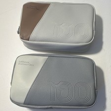 Lufthansa Business Class Amenity Bags Set of 2 Gray White 100 Logo Collectible