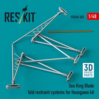 Sea King blade fold restraint systems for Hasegawa  1/48 ResKit RSU48-0482