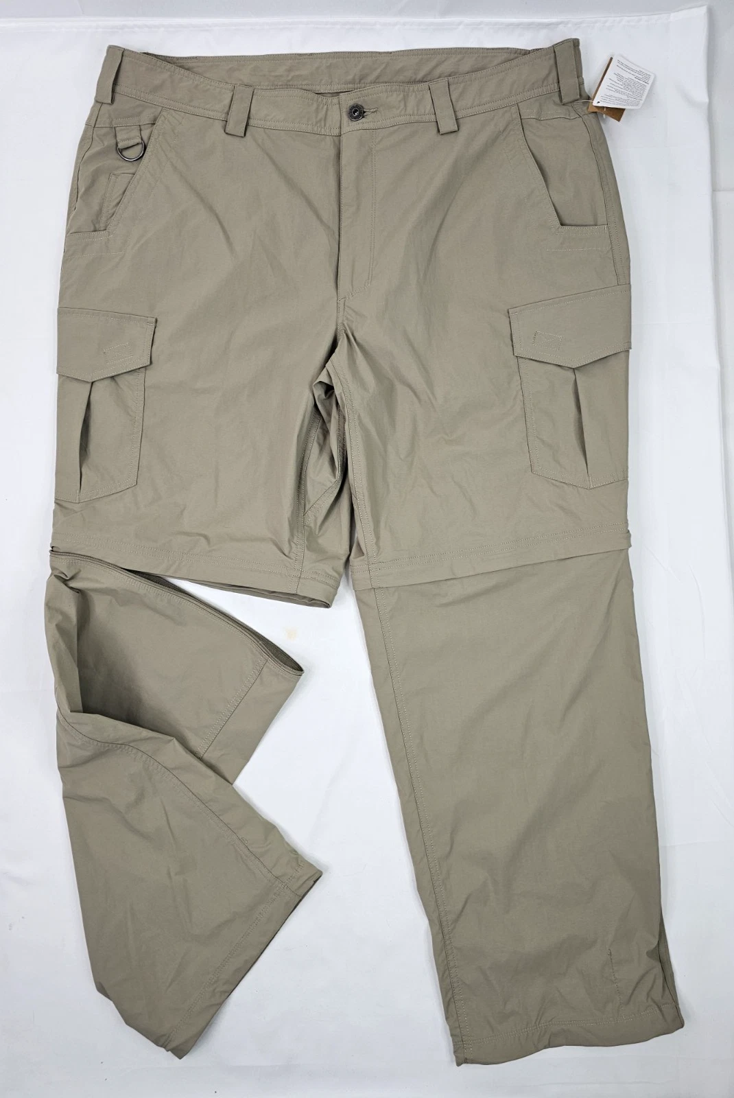 Duluth Trading Flex Dry On The Fly Convertible Cargo Pants Men 42x30 Stretch NWT
