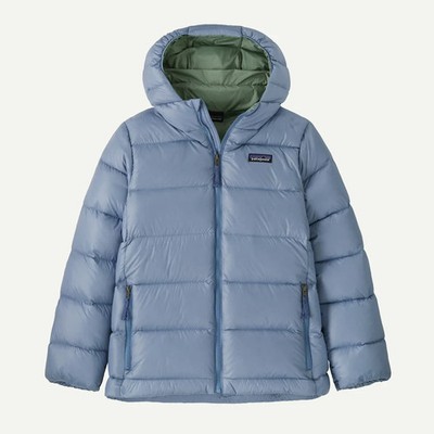 Patagonia Hi-Loft Down Sweater Hoodie - Kids' XL 14, Barnacle Blue
